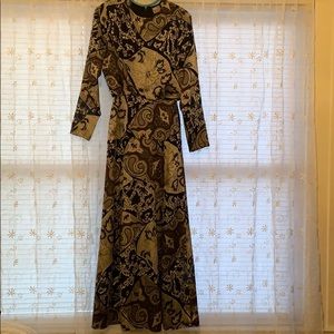 ASOS size 2 maxi paisley print dress.